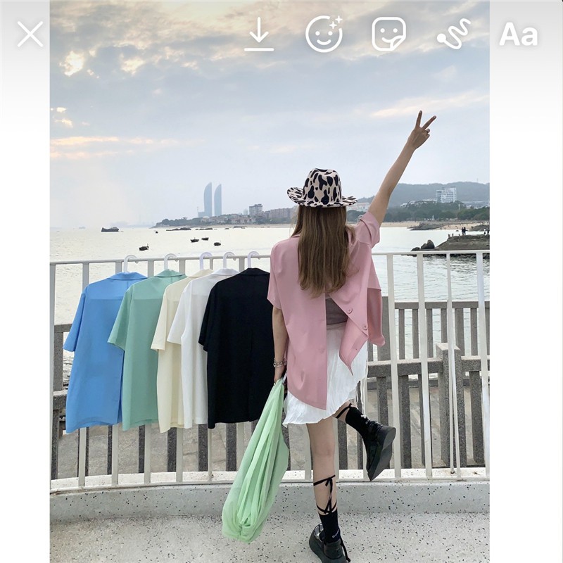 Áo Khoác Blazer Form Rộng Phong Cách Hàn Quốc Thanh Lịch Dành Cho Nữ | BigBuy360 - bigbuy360.vn