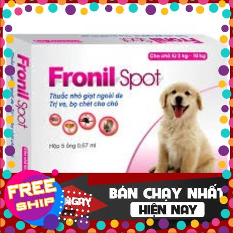 TRUMPETSHOP1990 Nhỏ Gáy Trị Ve, Rận, Bọ Chét Chó Fronil Spot (1 tép thuốc)