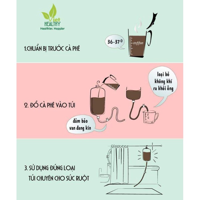 [ Chính Hãng] Bột cà phê nguyên trái, không rang Viethealthy 500g thảo độc đại tràng, COFFEE ENEMA, Gerson