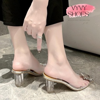 Giày Cao Gót Pha Lê G-106  Đính Đá