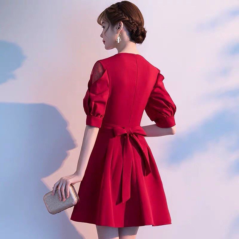 Đầm dự tiệc phối tay lưới bigsize 65_95 kì | BigBuy360 - bigbuy360.vn