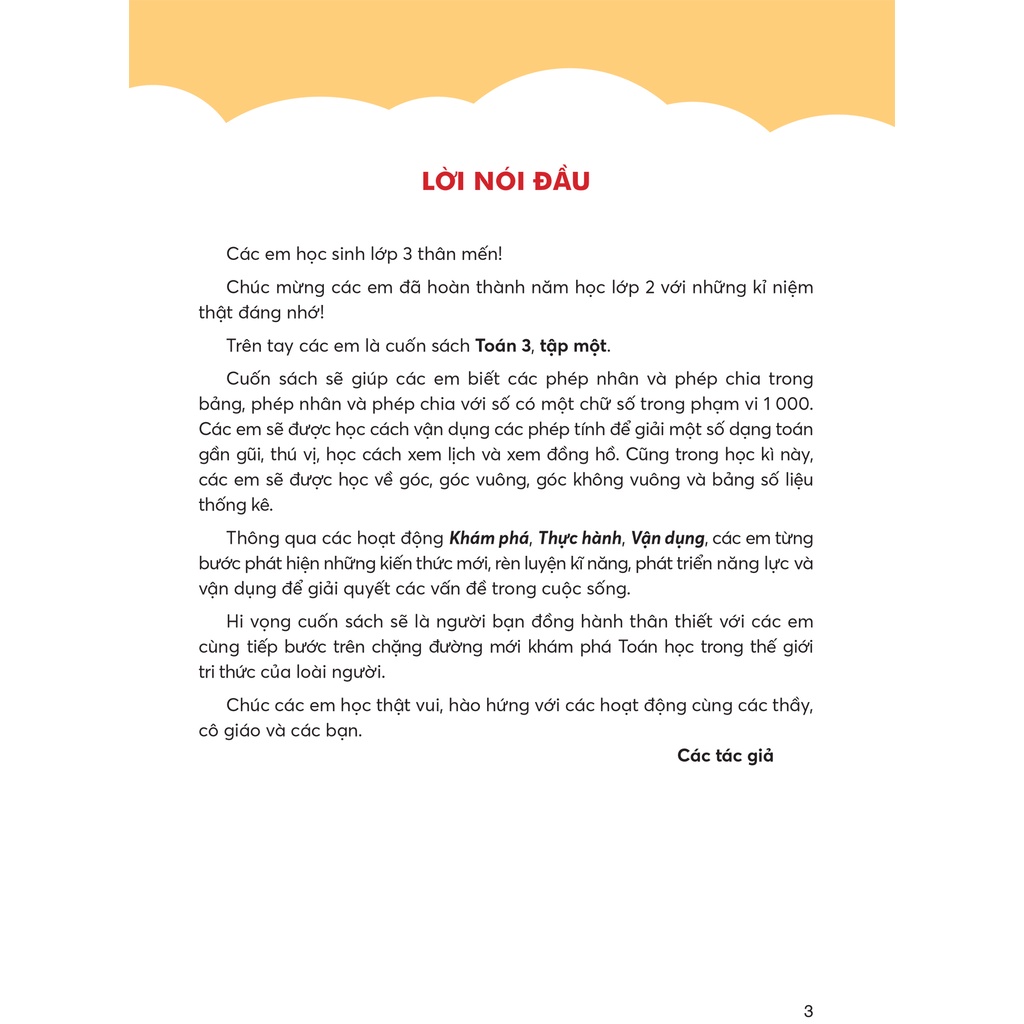 Sách - TOÁN 3 - Bình Minh