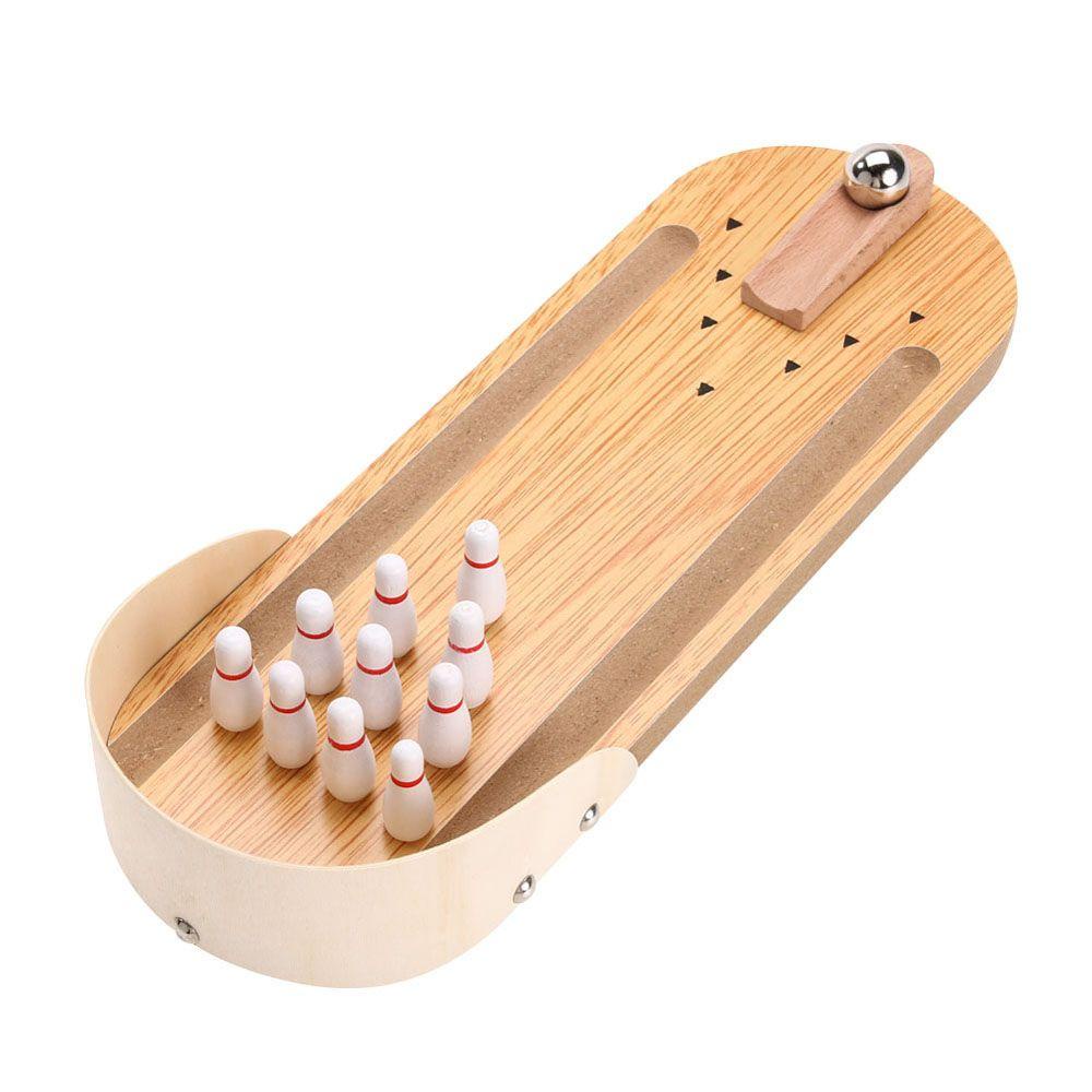 YIYU Bộ Trò Chơi Bowling Bằng Gỗ Để Bàn Cho Bé