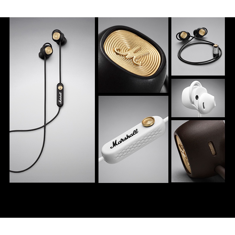 Tai Nghe Nhét Tai Marshall Minor II Kết Nối Bluetooth Không Dây Âm Thanh HIFI Có Micro Chất Lượng Cao