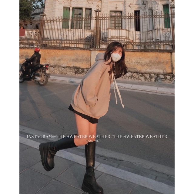 [Mã 2611THTRANG100K hoàn 10% xu đơn 99K] (Ảnh thật) Áo hoodie nỉ bông dây rút bản to thêu ME the.sweaterweather TSW | BigBuy360 - bigbuy360.vn
