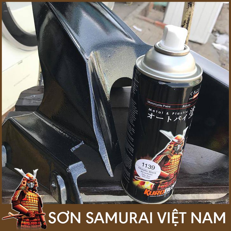 Combo sơn màu đen ánh kim 1139 Samurai