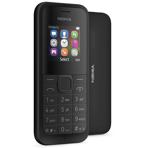 Điện thoại giá rẻ nokia 105 (2016) 1 sim sạc dẹt + pin kèm theo