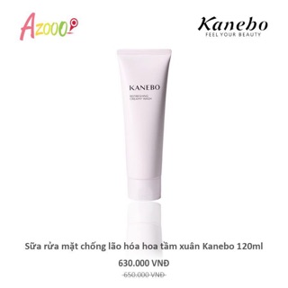 Sữa rửa mặt trắng da, chống lão hóa- hoa tầm xuân Kanebo 120ml