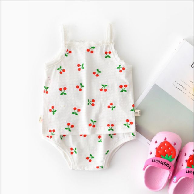 Bộ 2 dây cotton cho bé gái