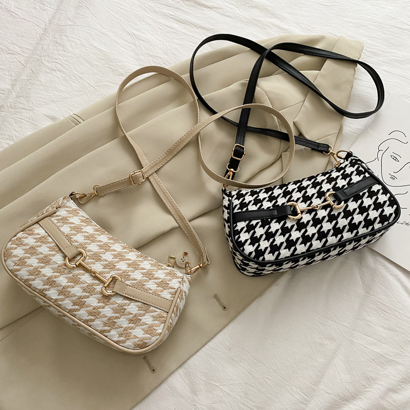 Túi đeo vai JASMIN NOIR bằng da PU phong cách retro thời trang cho nữ