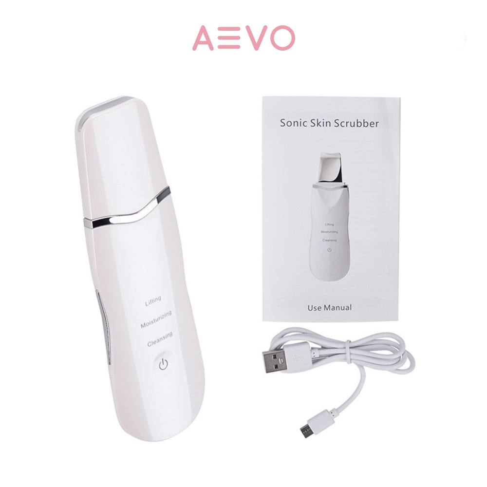 Máy sủi da AEVO Ultra Skin Scrubber, máy cà da giúp sạch sâu, tái tạo da, loại bỏ nếp nhăn