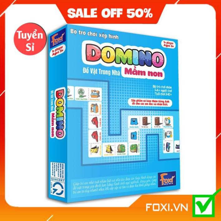 FlashCard-Thẻ Domino Mầm Non Foxi Song Ngữ Anh Việt-Phát huy sự nhanh nhẹn-Đọc và phát âm nhanh