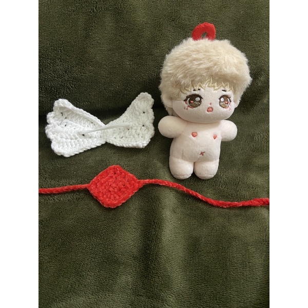 Outfit doll 10cm len handmade bộ thiên thần