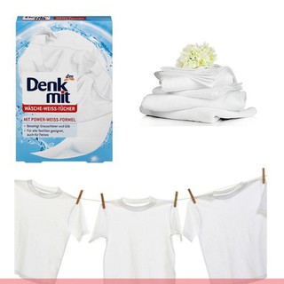 Giấy tẩy trắng quần áo Denkmit hộp 20 tờ hàng nội địa Đức