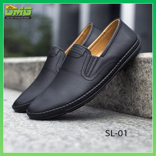 Giày Lười Đế Khâu Da Thật Cao Cấp Mã SL01