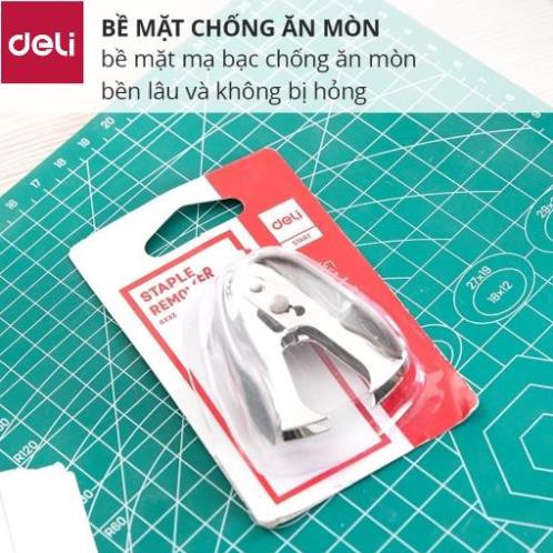 Nhổ ghim 10# Deli 24/6 26/6, Đen, xanh, xám - 1 cái E0232 [Deli]