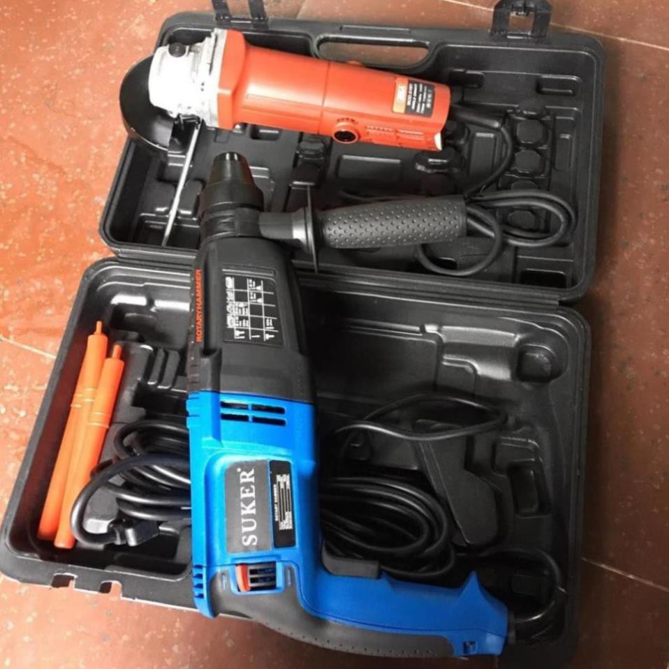 Combo máy khoan bê tông suker malaysia 900w tặng kèm máy mài góc