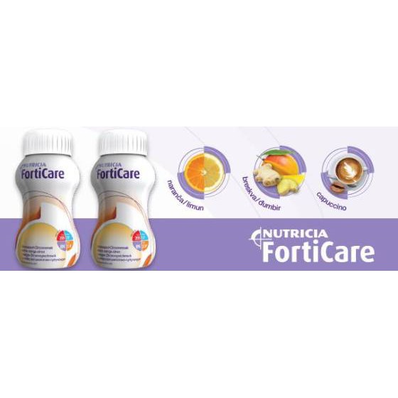 Sữa Forticare Lốc 4 Chai 125ml  Vị Cam Chanh