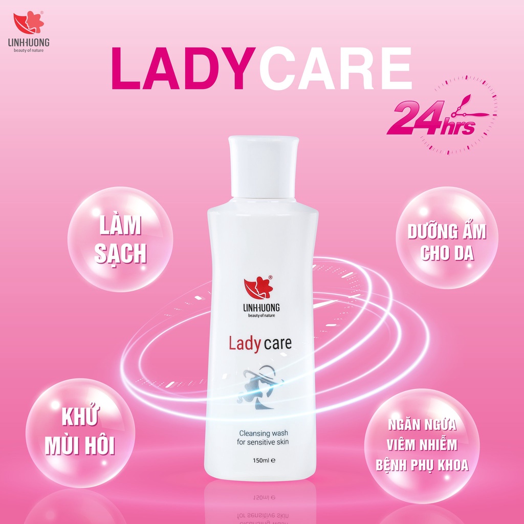 [Chính Hãng] dung dịch vệ sinh phụ nữ ladycare dung dịch phụ nữ lady care 150ml