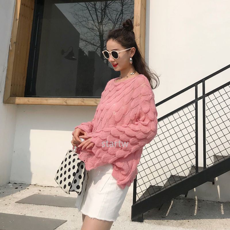 Áo Len Đan Mỏng Tay Loe Rộng Thời Trang Dành Cho Nữ 2023