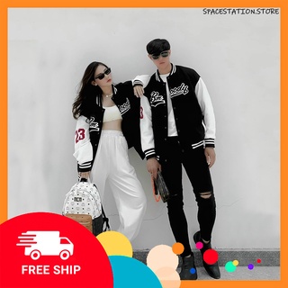 🚀☄️ Áo khoác bomber varsity jacket shop dù 2 lớp phong cách Streetwear  spacestation.store