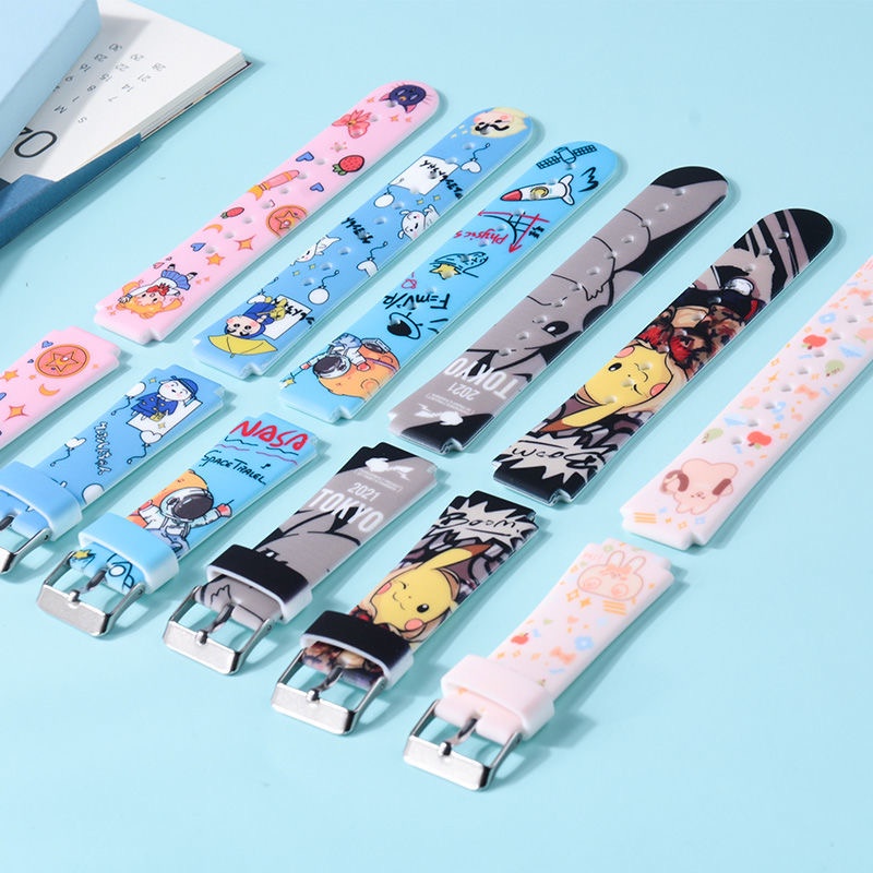 Đồng Hồ Trẻ Em E1 Dây Đeo In Hoạt Hình 360 Độ E1 Dây đeo silicon Đồng Hồ Thông Minh Trẻ Em Qihoo 360 E1 Kid Smartwatch