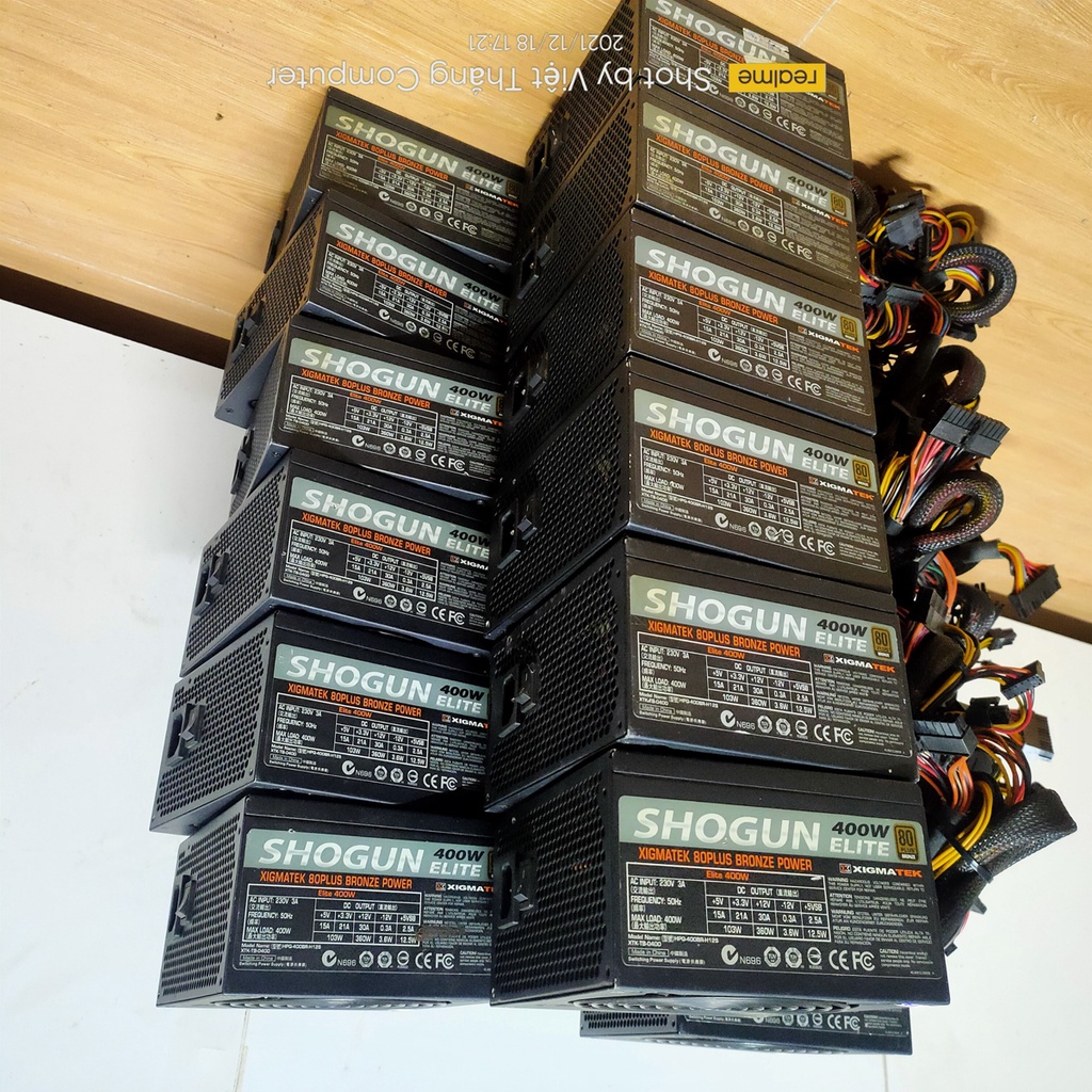 Nguồn máy tính Công sức thực Xigmatek Shogun Elite 400W  đạt chuẩn 80 Plus Bronze
