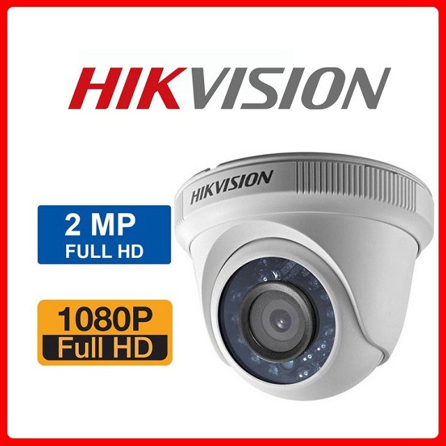 Camera HD-TVI Dome 2.0MP Full HD 1080P HIKVISION DS-2CE56D0T-IRP( Vỏ nhựa) - BH Chính hãng 24 Tháng