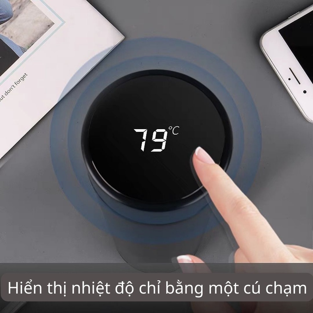 Bình giữ nhiệt cảm ứng nhiệt độ, bình giữ nhiệt 5 lớp an toàn cho sức khỏe