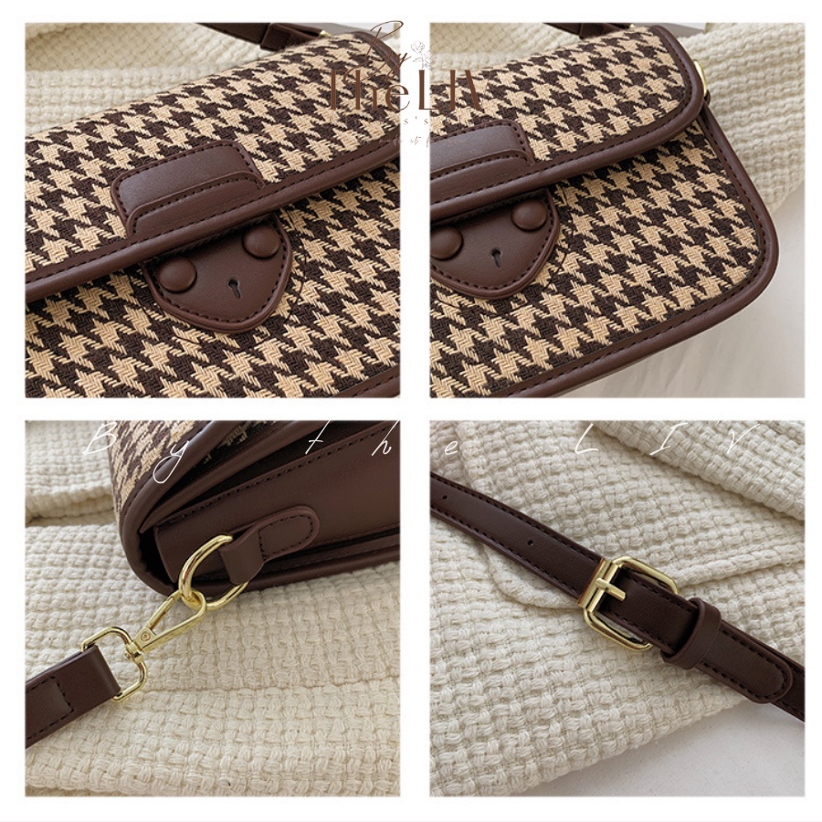 Túi xách LADI vải thêu phong cách Hàn Quốc cực sang - HÀNG LOẠI 1