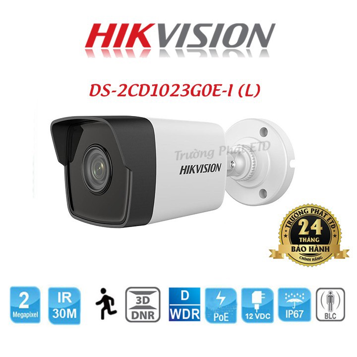 Camera giám sát Hikvision DS-2CD1023G0E-I(L)