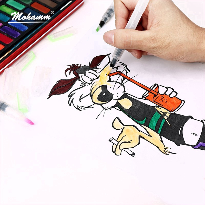 Bộ 3 bút lông vẽ màu nước tiện dụng