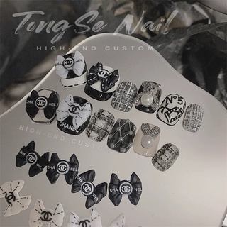 CHARM NƠ TRẮNG ĐEN 15viên