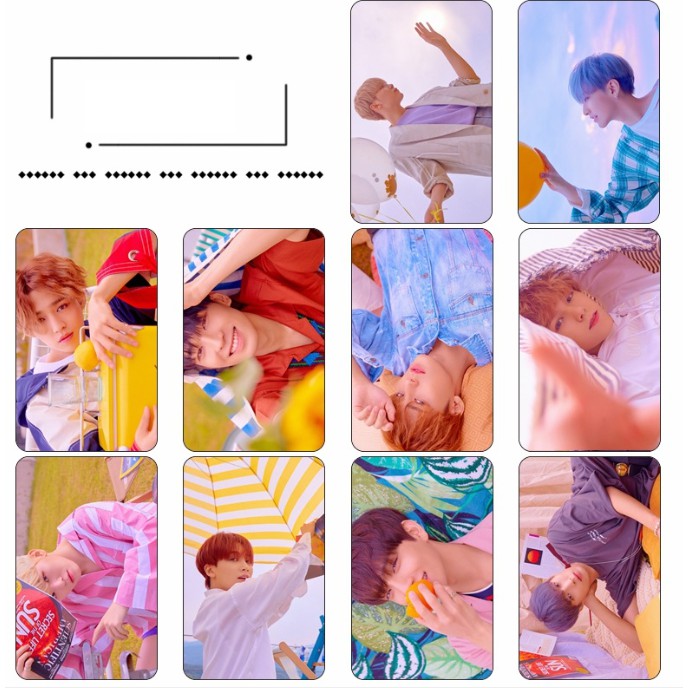 Ảnh bỏ ví Card dẻo 10 tấm hình Seventeen