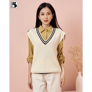 Áo len gile nữ viền cổ Twentyfive 3837