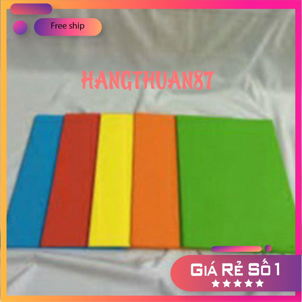 Sét 10 tờ giấy bìa màu cứng A4