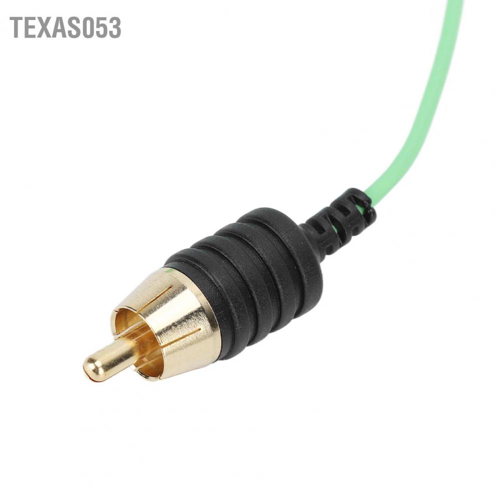 Hàng HOT Dây cáp máy hình xăm RCA chuyên nghiệ Truyền tốt Kết nối chặt chẽ Màu xanh lá cây Chiều dài 2.13m【Texas053】
