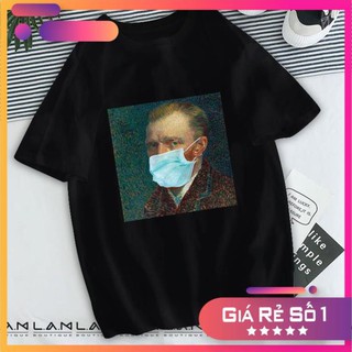 ÁO THUN ĐẸP🔥SIÊUSALE🔥 ÁO THUN VAN GOGH ĐEO KHẨU TRANG MÙA CÔ VY CỰC HÀI