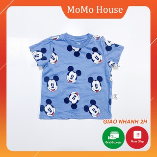 Áo cộc tay cho bé mickey xanh