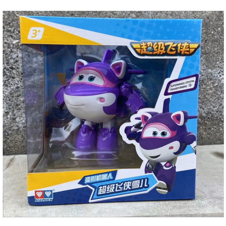 Đồ chơi đội bay siêu đẳng super wings Robot Biến Hình Cỡ Lớn Crystal mẫu mới