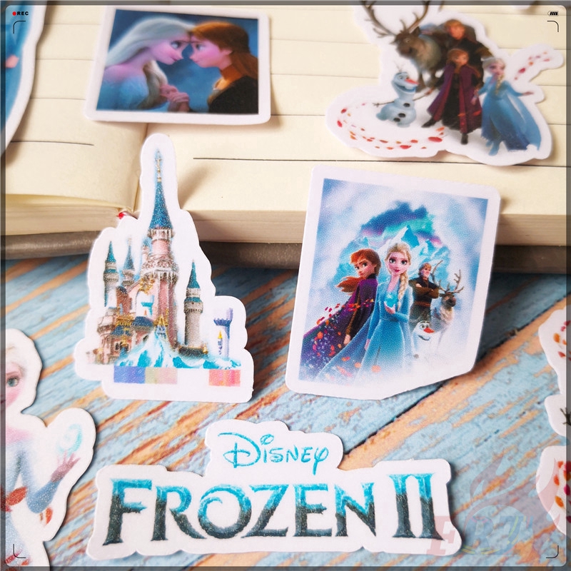 Set 40 Miếng Dán Hoạt Hình Frozen Ii Q-2 Trang Trí Sổ Tay