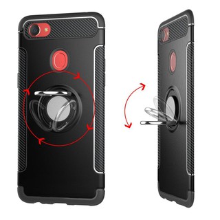 Ốp lưng TPU+PC có vòng giá đỡ xoay 360 độ thời trang cho OPPO F7 Xase F7 back cover OPPO F7 casing