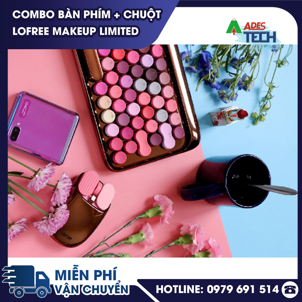 Bộ Bàn Phím, Chuột, Máy Tính Cầm Tay LOFREE MAKEUP BLOOM ROSE