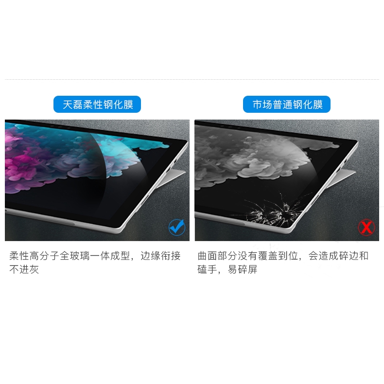 Miếng Dán Bảo Vệ Màn Hình Laptop/Máy Tính Bảng Microsoft Surface pro 6 2 5 4 3 Go 13.5 Inch 1 2