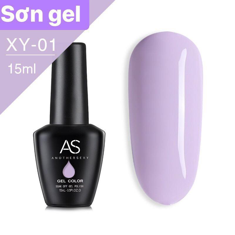 Sơn gel AS tone tím - XY ( chai đen )