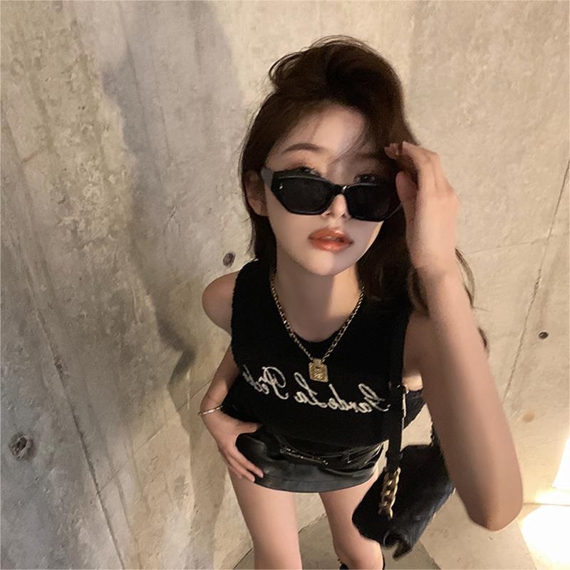 Áo croptop ZHELIHANGFEI sát nách ôm dáng thiết kế quyến rũ cho nữ