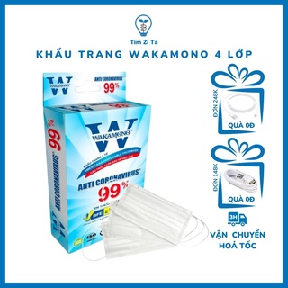 KHẨU TRANG Y TẾ WAKAMONO (4 LỚP, HỘP 10 CÁI)