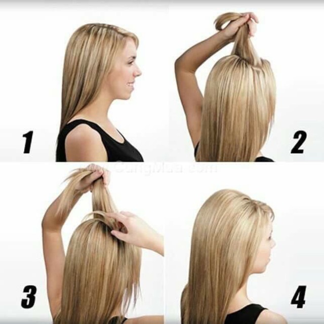 Kẹp phồng tóc mái,miếng độn tóc:mẫu bằng nhựa,set 5 hoặc 10 miếng