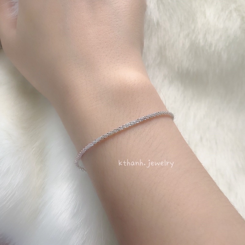 Lắc Tay Bạc 925 kim sa