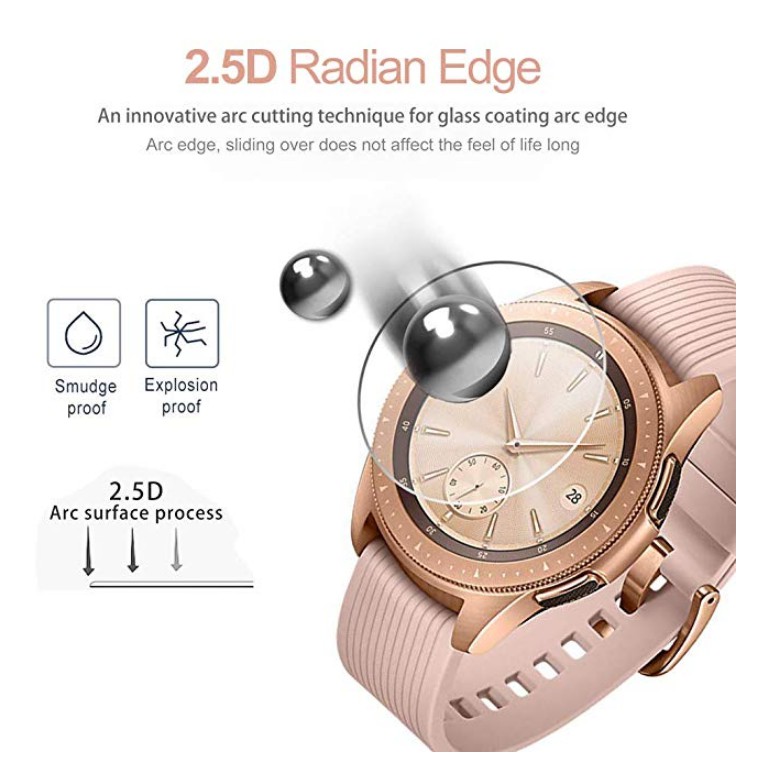 Bộ 3 miếng dán cường lực bảo vệ mặt đồng hồ Samsung Galaxy Watch 42mm